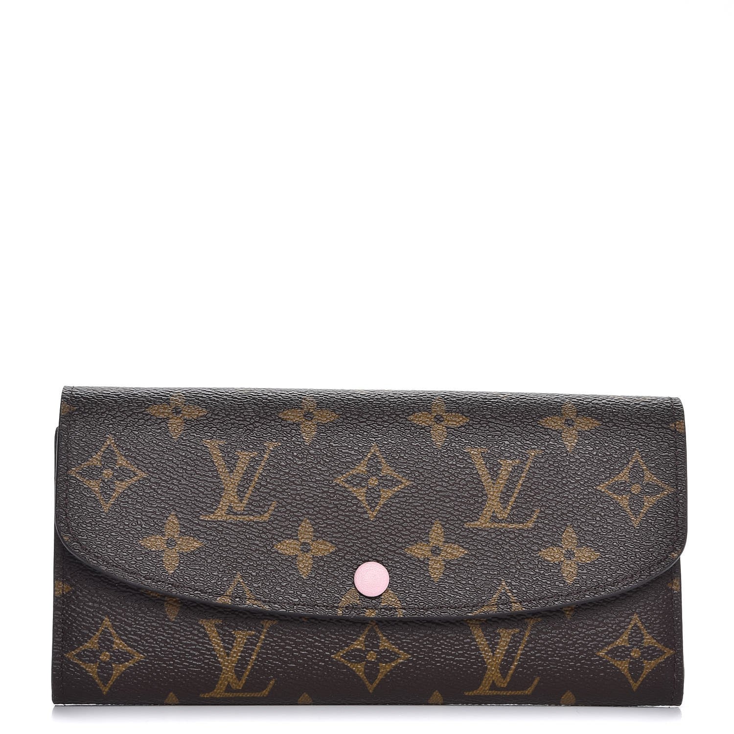 Louis Vuitton Monogram Emilie Wallet Rose Ballerine 1 of 8