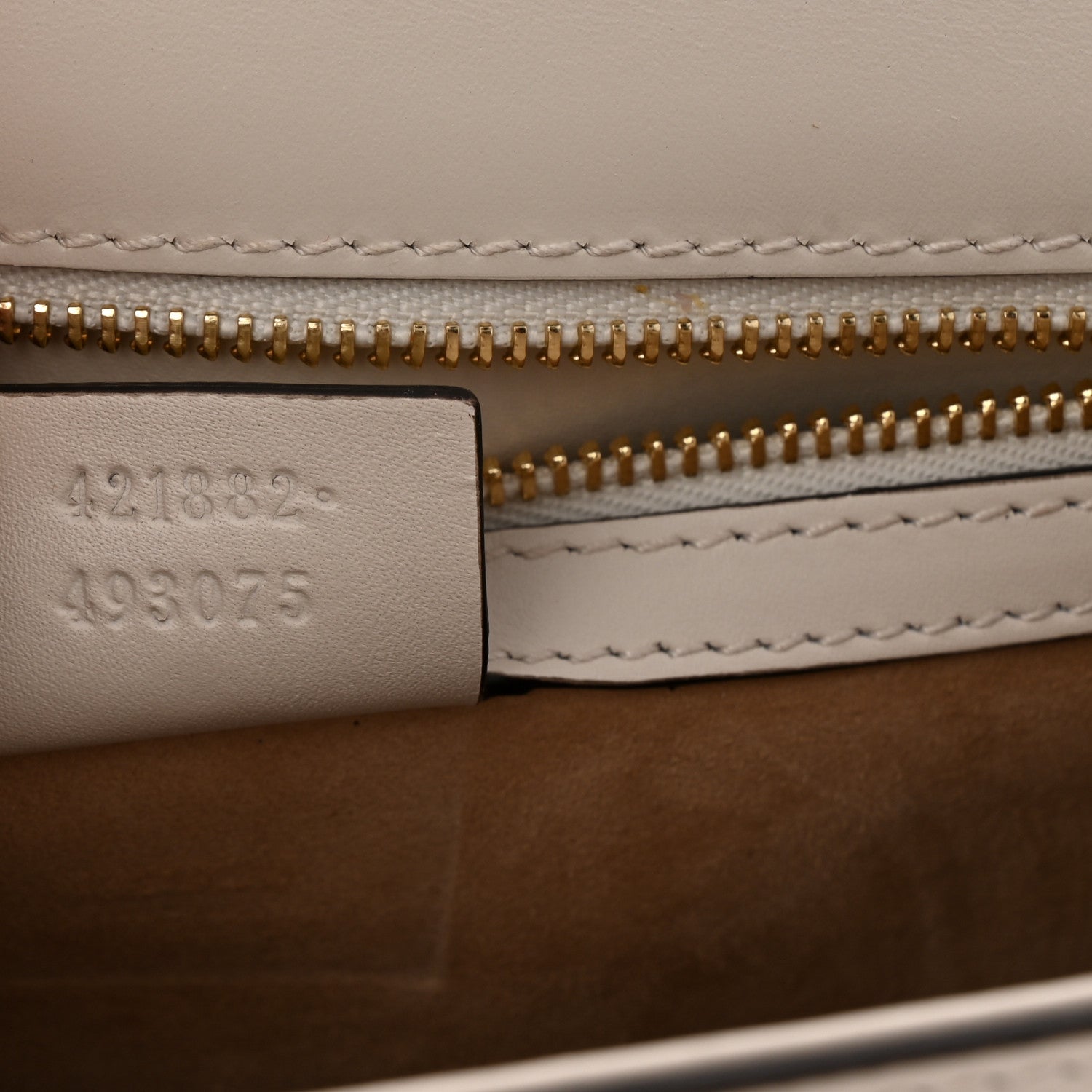 Gucci Calfskin Small Sylvie Shoulder Bag Off White 7 of 10