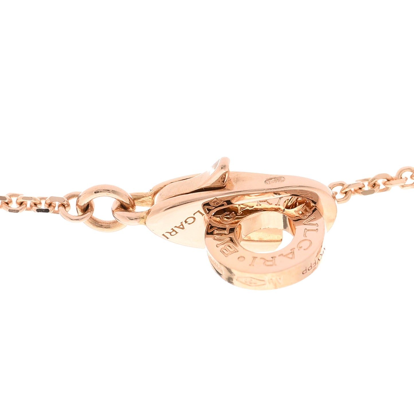 18K Rose Gold Diamond Mother of Pearl Small Divas' Dream Pendant Necklace