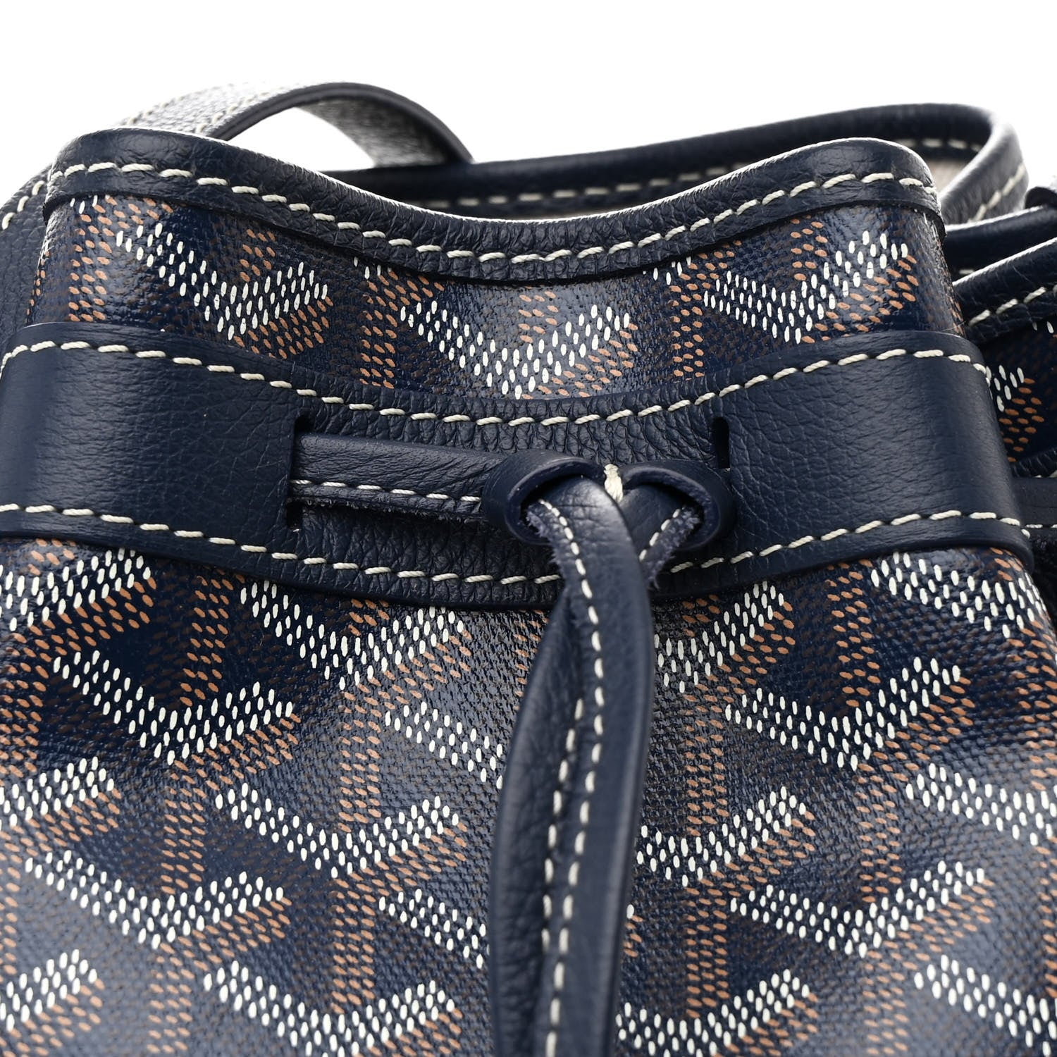 Goyard Goyardine Petit Flot Bucket Bag PM Navy 8 of 10