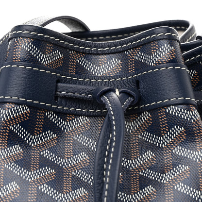 Goyard Goyardine Petit Flot Bucket Bag PM Navy 8 of 10