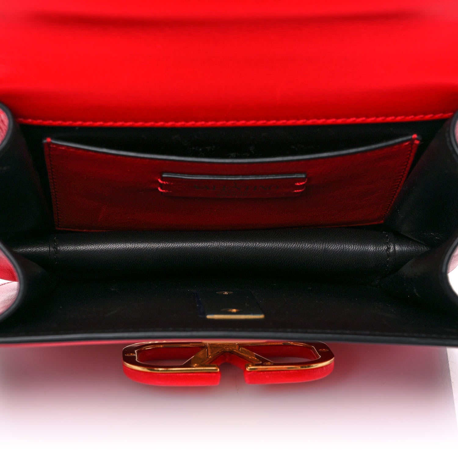 Valentino Garavani Smooth Calfskin Small VSling Shoulder Bag Red 5 of 10