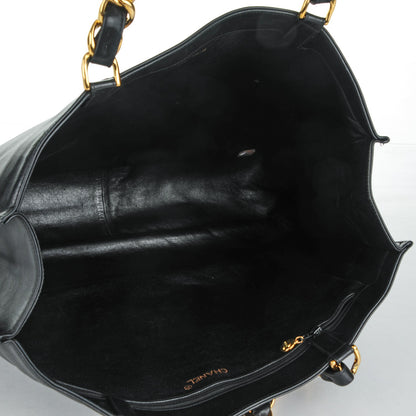 Chanel Lambskin CC Tote Black 5 of 8