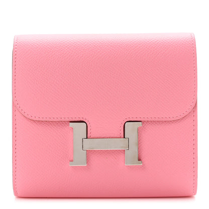 Hermes Epsom Constance Slim Wallet Rose Confetti 1 of 7