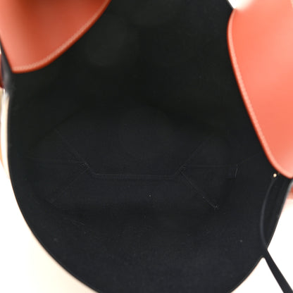 Celine Shiny Smooth Calfskin Small Twisted Cabas Navy Beige 6 of 11