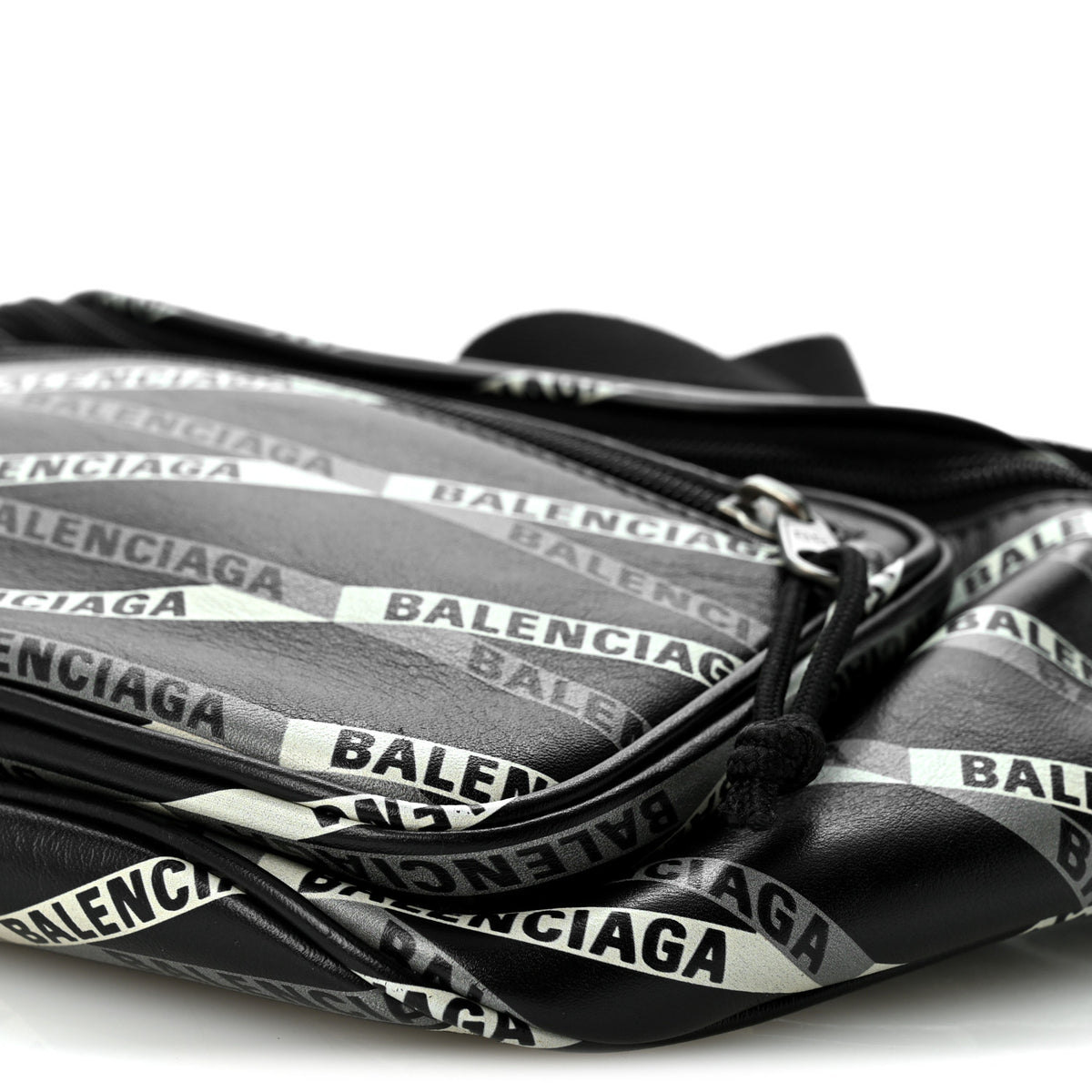 Smooth Calfskin Losange Monogram Explorer Belt Bag Black Grey