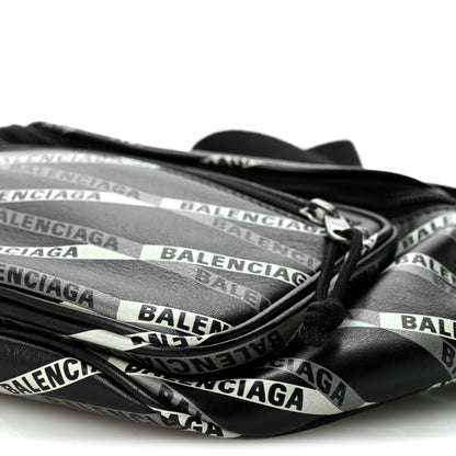 Balenciaga Smooth Calfskin Losange Monogram Explorer Belt Bag Black Grey 10 of 10
