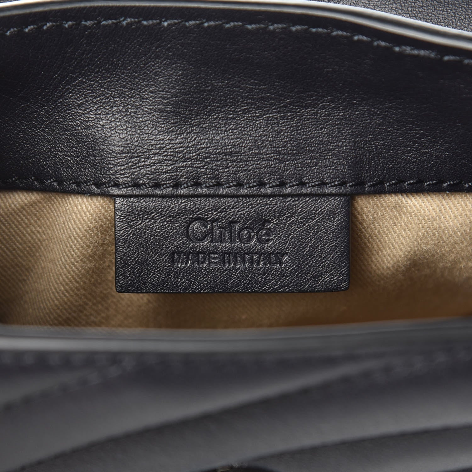 Chloe Calfskin Quilted Mini Faye Backpack Full Blue 6 of 7