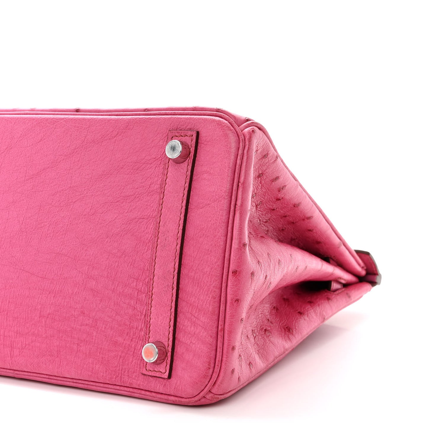 Ostrich Birkin 30 Rose Tyrien