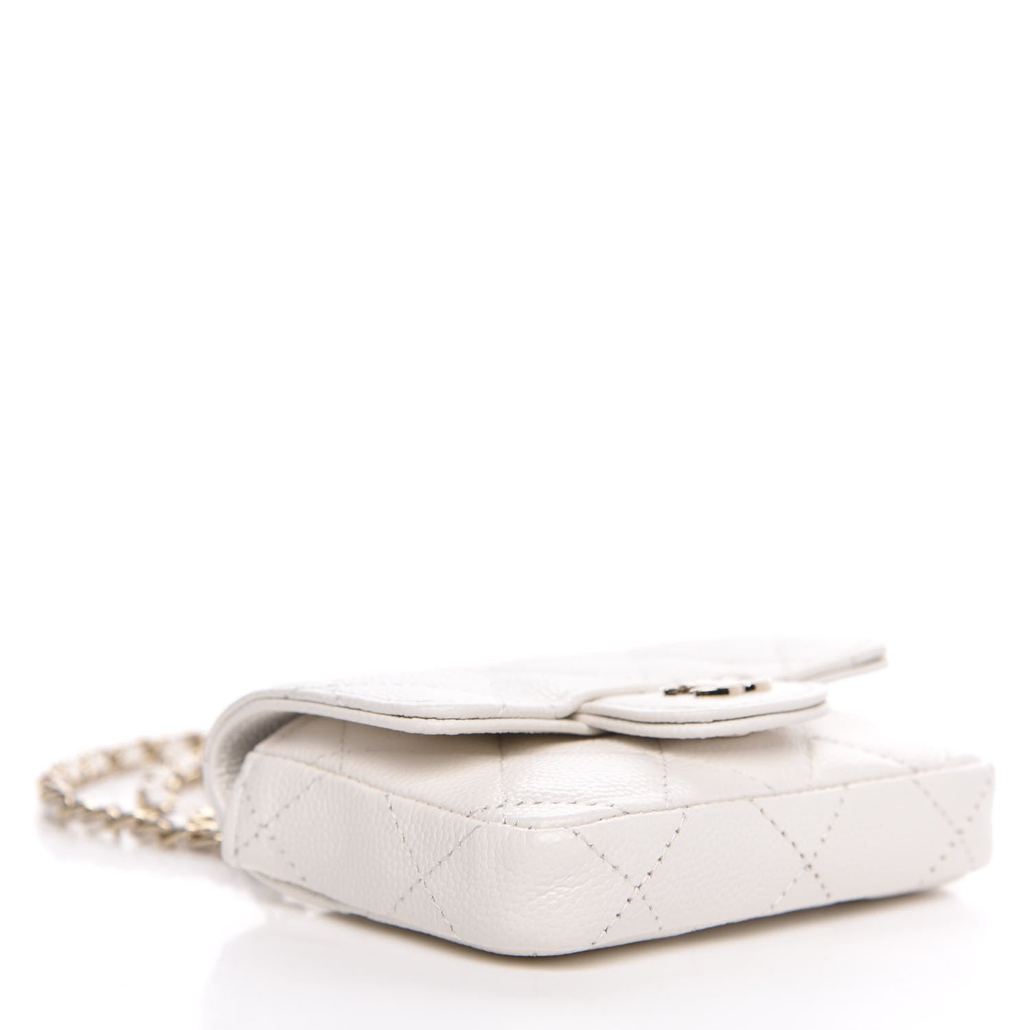 Chanel Caviar Quilted Belt Bag White 4 of 9