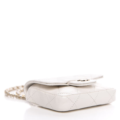 Chanel Caviar Quilted Belt Bag White 4 of 9