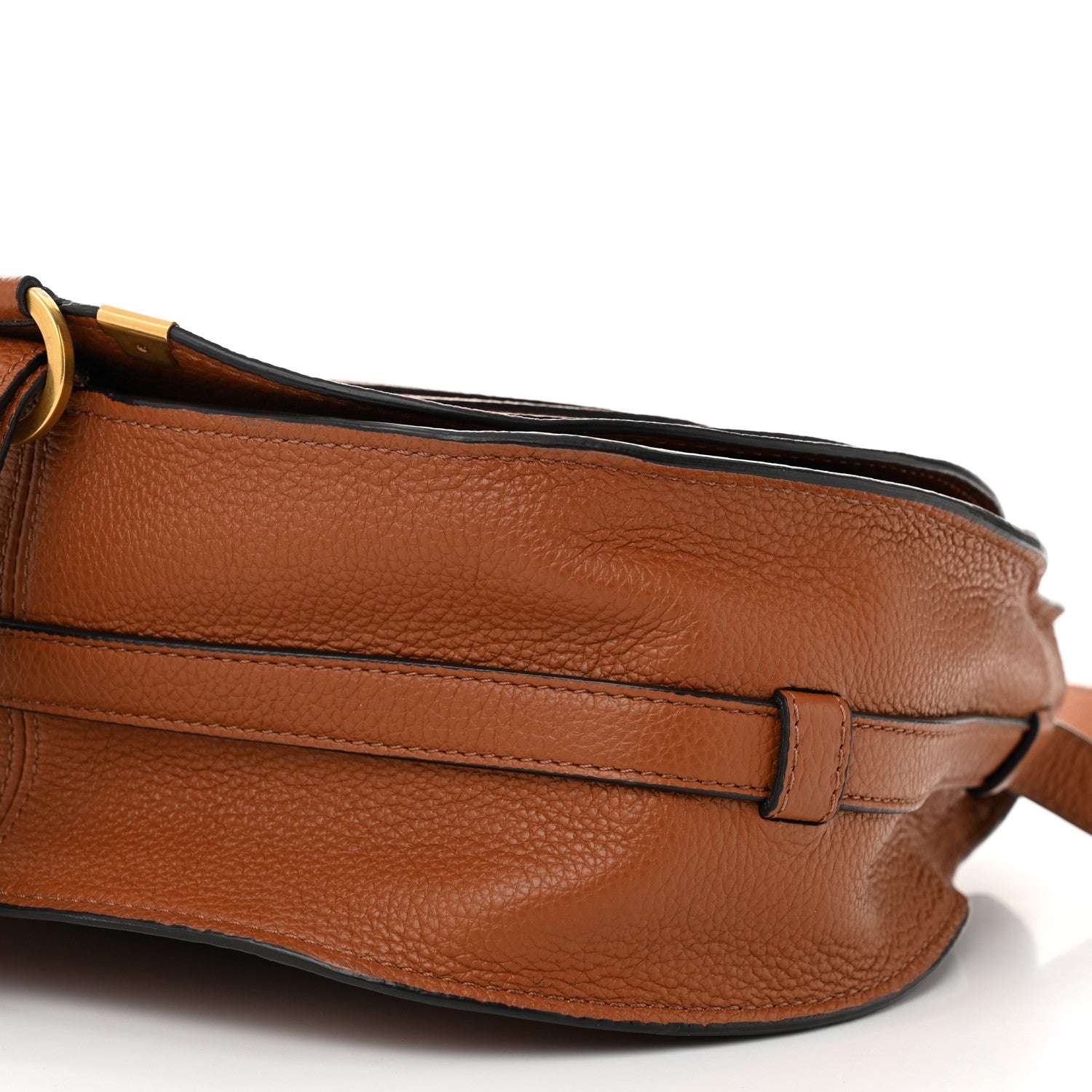 Chloe Calfskin Medium Marcie Round Crossbody Bag Tan 10 of 12