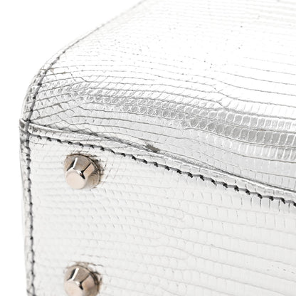 Christian Dior Metallic Lizard Mini Lady Dior Silver 11 of 17