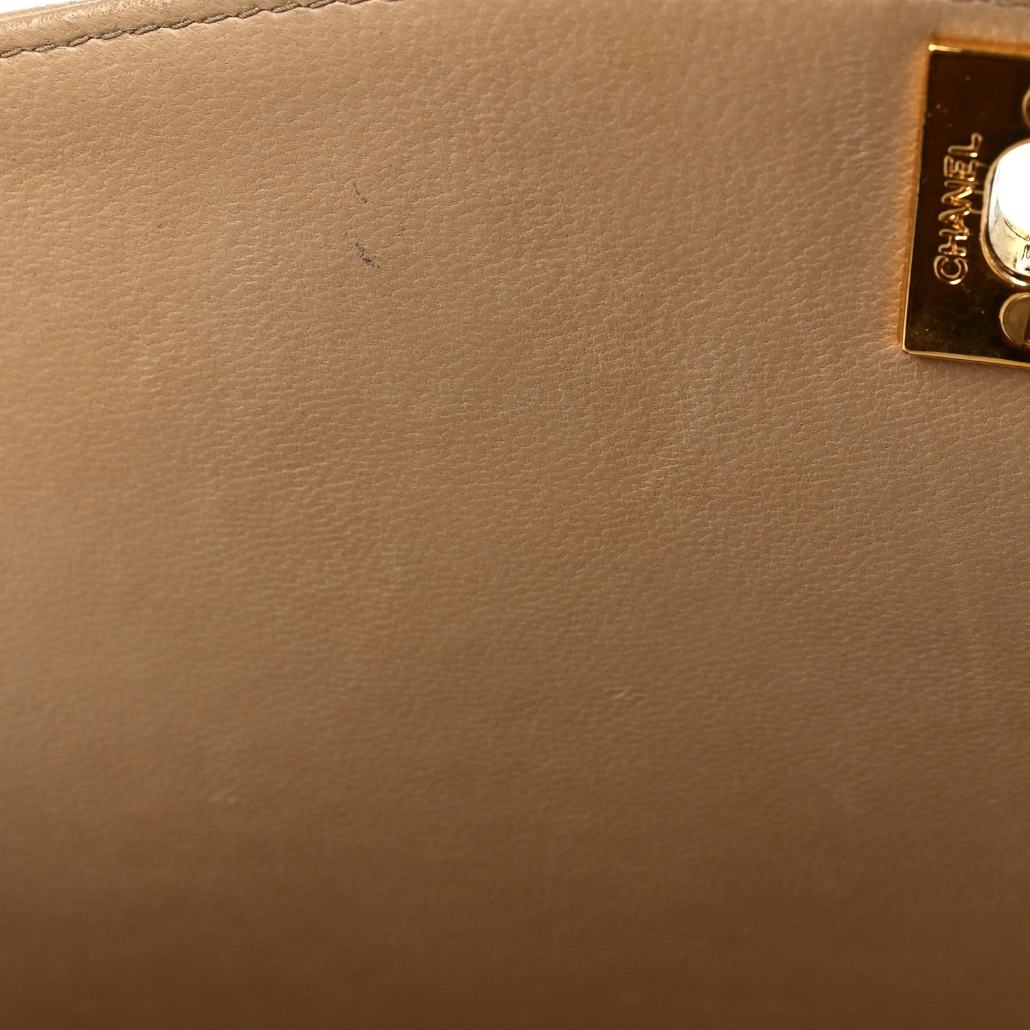 Chanel Lambskin Quilted Small Single Flap Beige 10 of 10