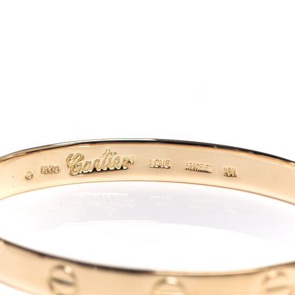 Cartier 18K Yellow Gold Aldo Cipullo LOVE Bracelet 16 5 of 7