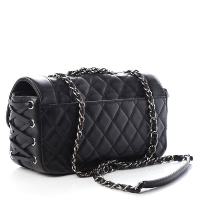 Chanel Calfskin Quilted Small Coco Corset Flap Black 3 of 10