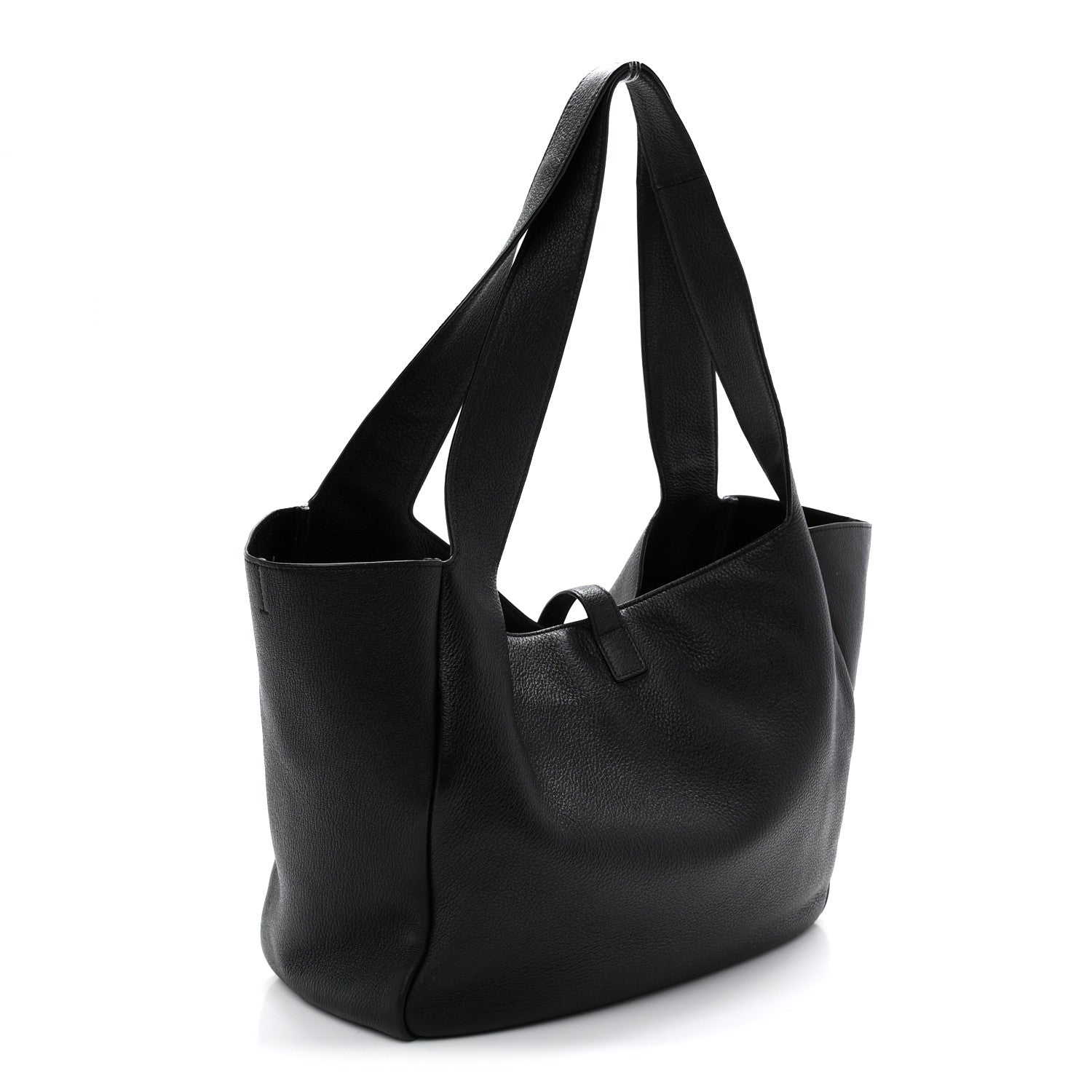 Saint Laurent Grained Deerskin Bea Tote Black 3 of 11
