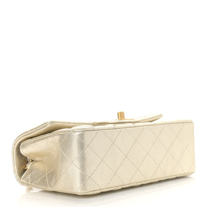 Chanel Metallic Lambskin Quilted Mini Rectangular Flap Gold 3 of 10