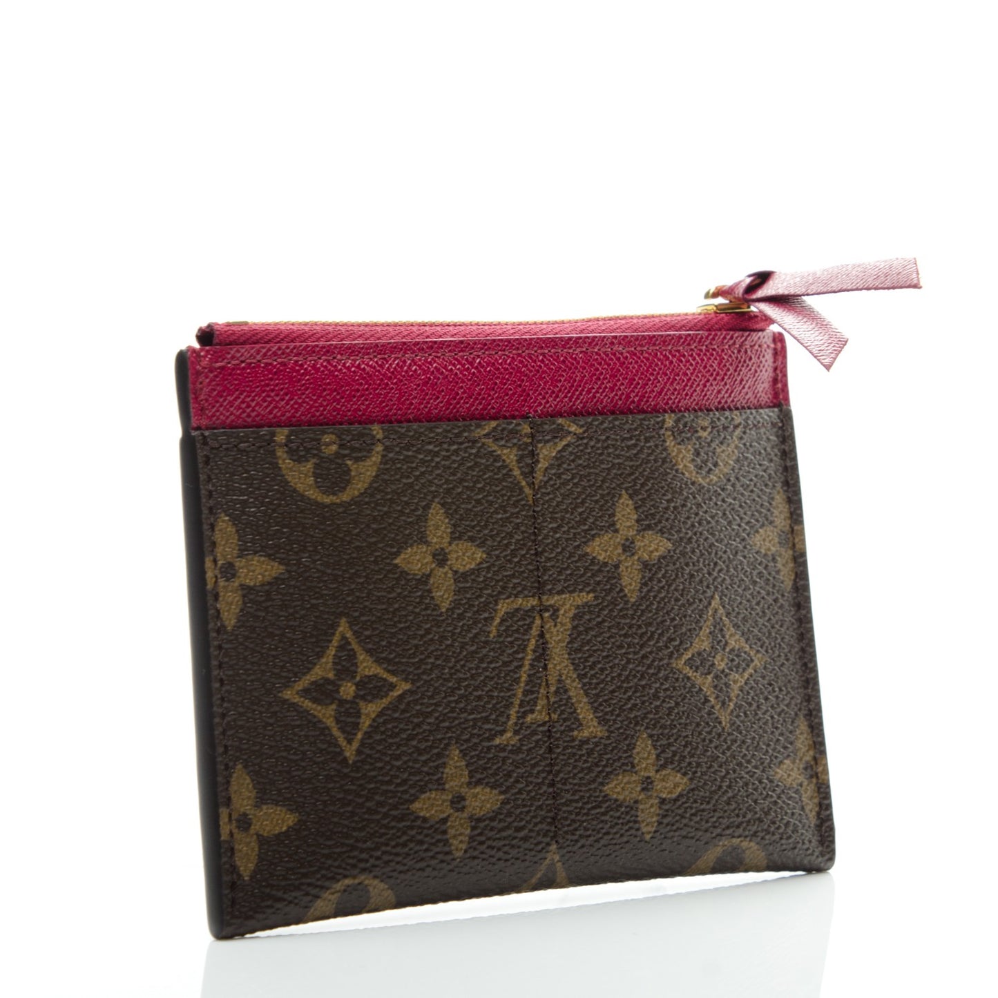 Monogram Zipped Card Holder