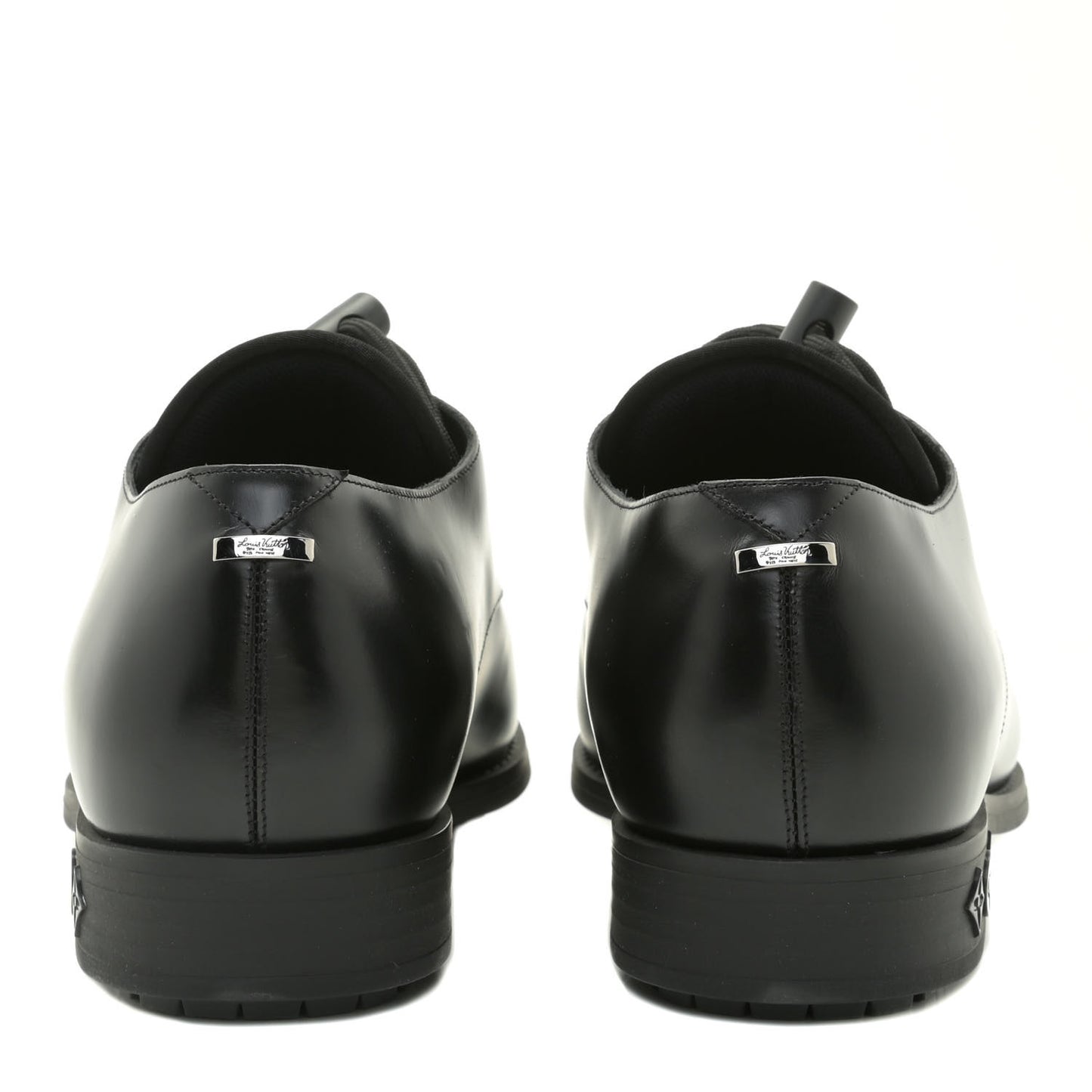 Calfskin Mens Formal Derby Shoes 8.5 Black
