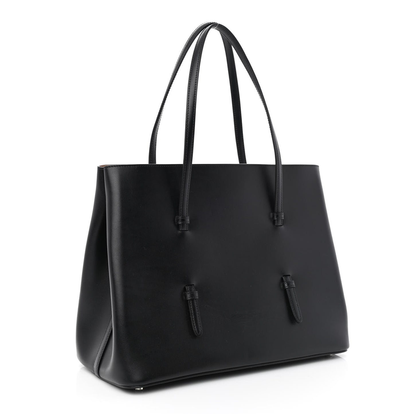 Calfskin Laser Cut Mina 32 Bag Black