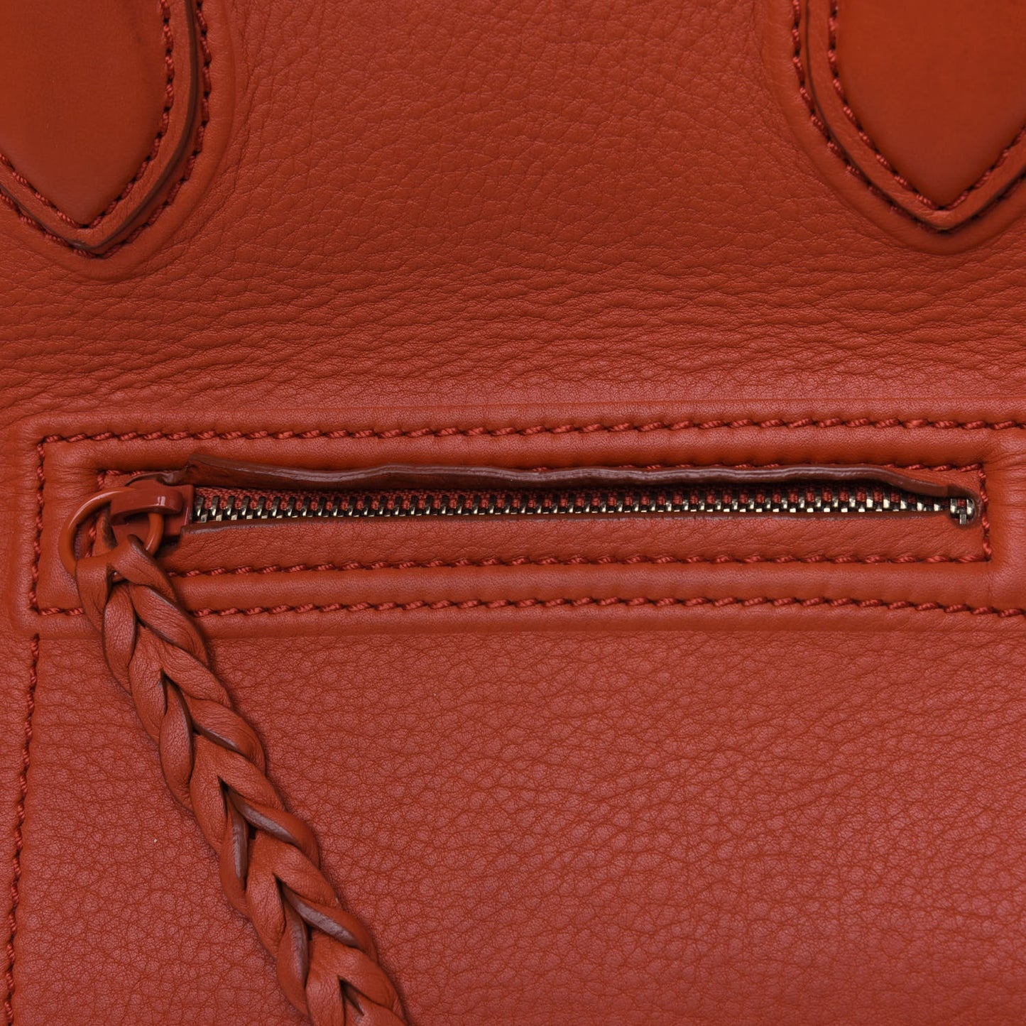 Supple Calfskin Large Phantom Luggage Orange