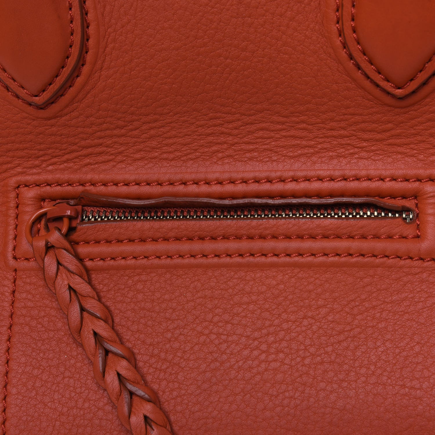 Celine Supple Calfskin Large Phantom Luggage Orange 7 of 8