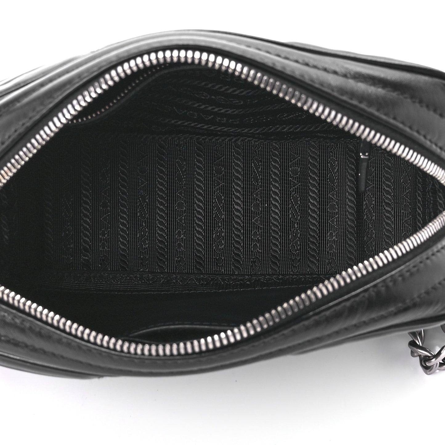 Soft Calfskin Diagramme Camera Bag Black