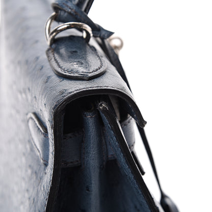 Hermes Ostrich Kelly Sellier 28 Bleu Roi 42 of 49