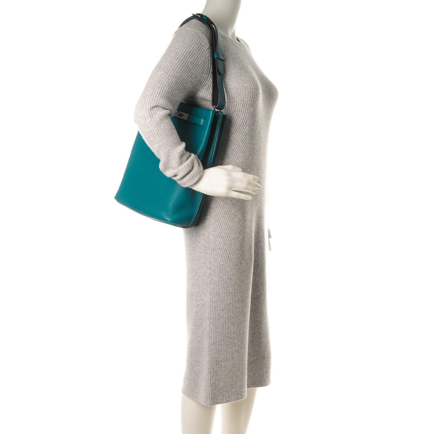 Hermes Taurillon Clemence Eclat So Kelly 22 Bleu Izmir Saphir 2 of 14