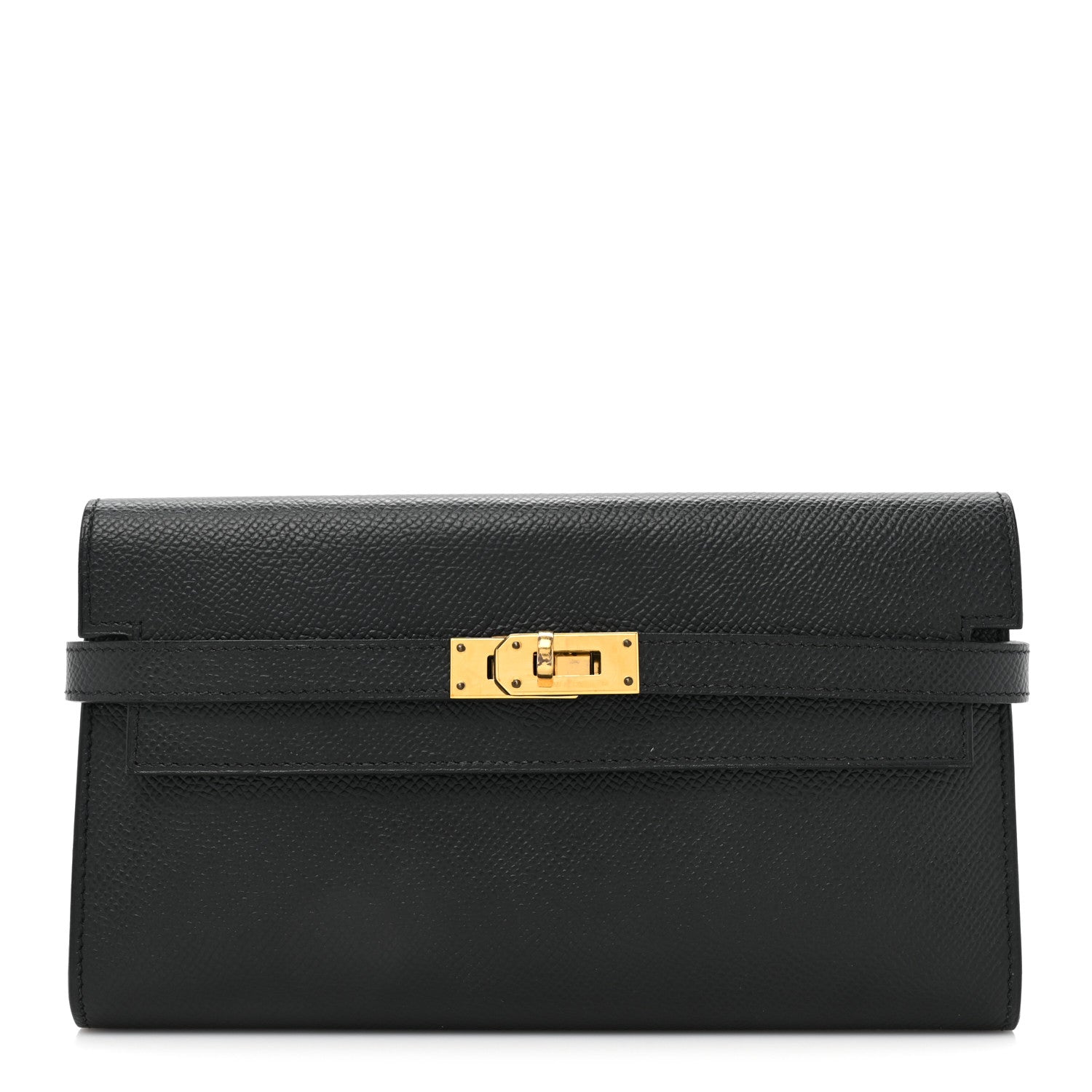 Hermes Epsom Kelly Longue Wallet Black 1 of 9