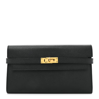 Hermes Epsom Kelly Longue Wallet Black 1 of 9