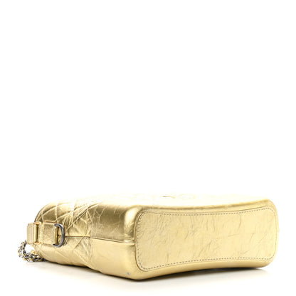Chanel Metallic Aged Calfskin Quilted Medium Gabrielle Gold 4 of 9