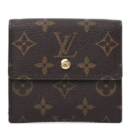 Louis Vuitton Monogram Fleuri Elise Wallet Vert 1 of 5