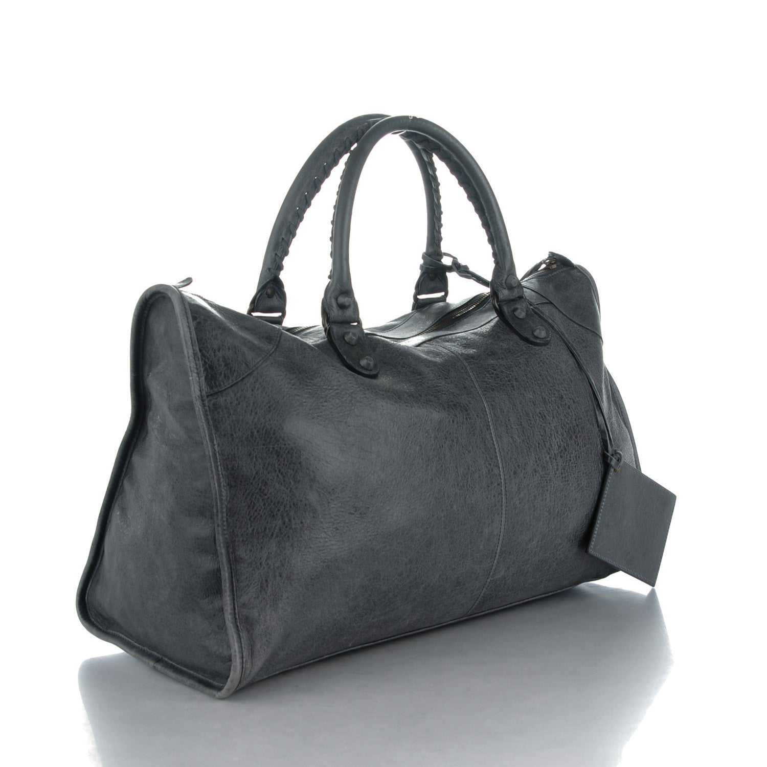 Balenciaga Agneau Rubber Covered Classic Hardware Work Anthracite 3 of 8