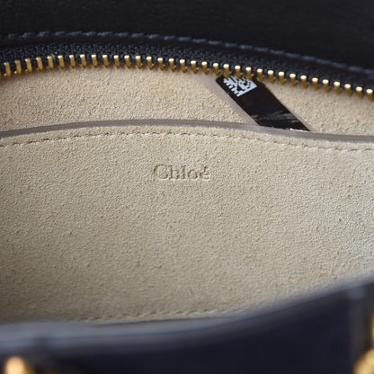 Chloe Calfskin Suede Mini Pixie Signature Belt Bag Full Blue 5 of 9