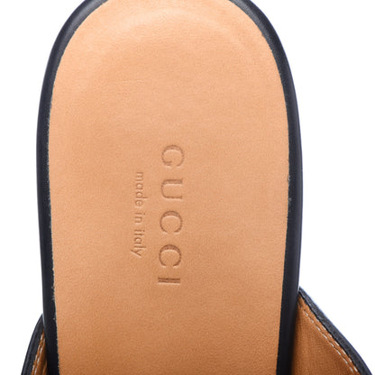 Gucci Calfskin Womens Princetown Slippers 39 Black 7 of 9