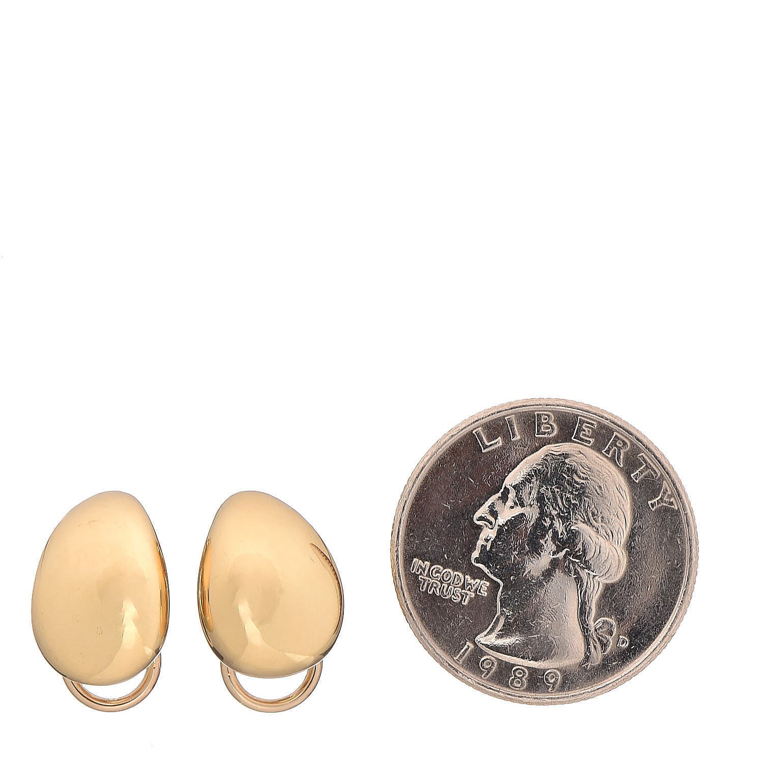 Tiffany 18K Yellow Gold Clip-On Earrings 2 of 4