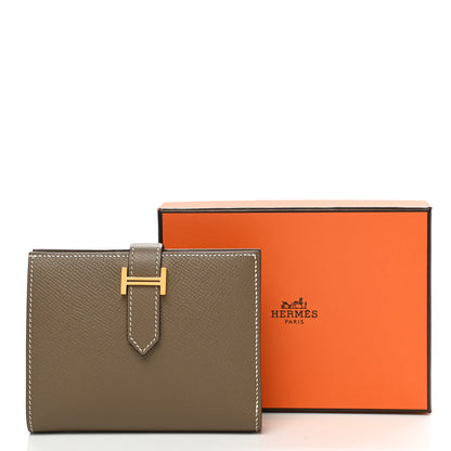 Hermes Epsom Bearn Compact Wallet Etoupe 8 of 8