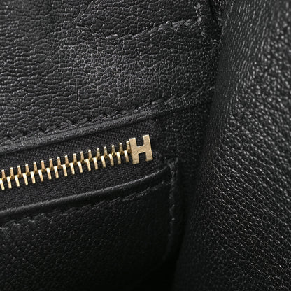 Hermes Chevre Chamkila Birkin Sellier 25 Bambou Black 19 of 31