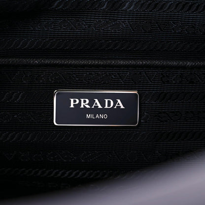 Prada Nylon Vela Saffiano Small Cinch Backpack Black 7 of 9