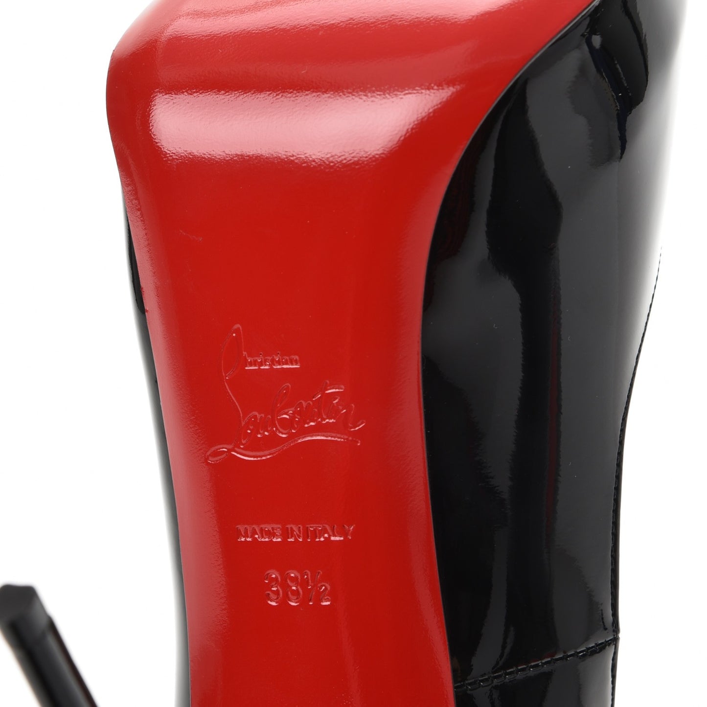 Patent New Very Prive 120 Pumps 38.5 Black Red