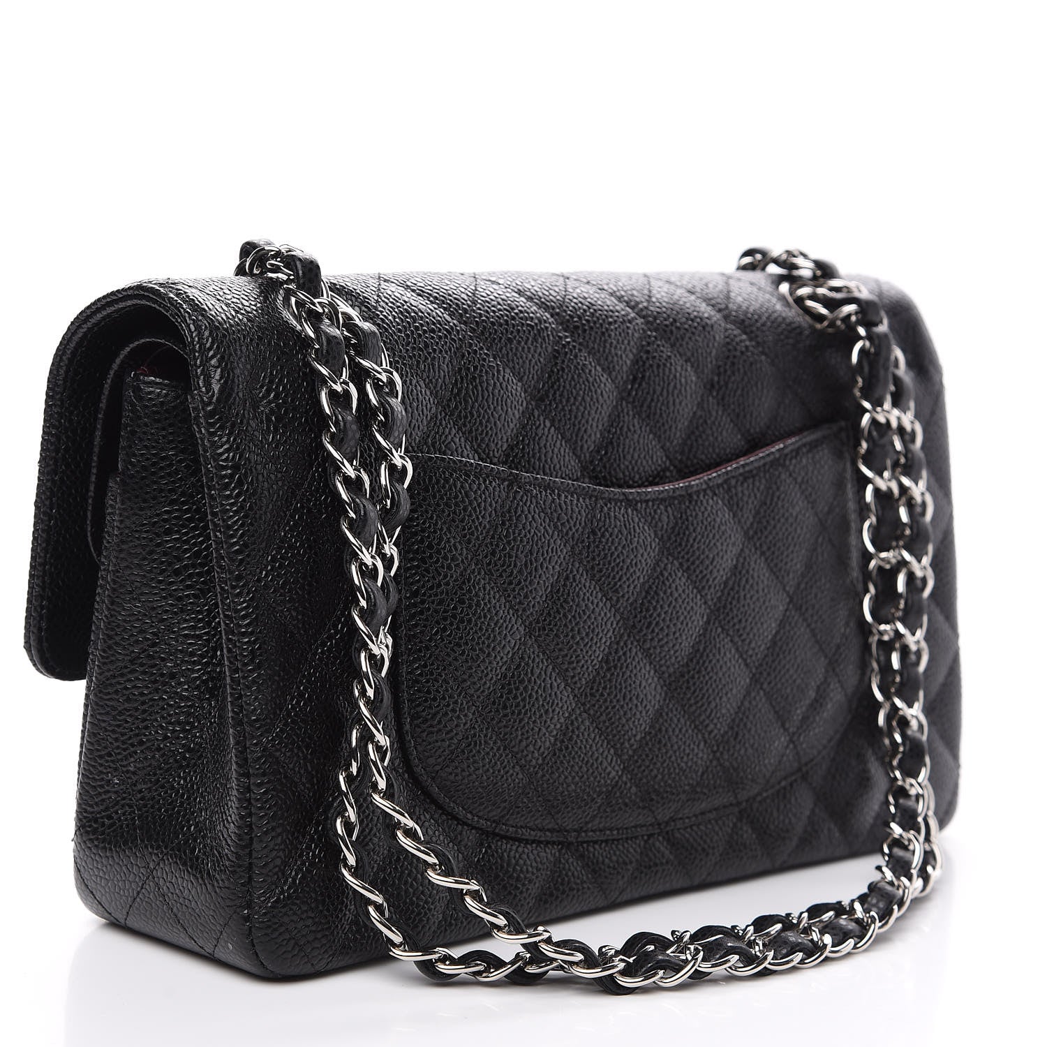 Chanel Caviar Quilted Medium Double Flap Black 2 of 9
