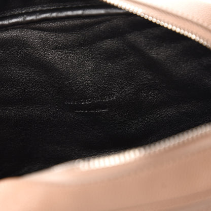 Saint Laurent Grain De Poudre Matelasse Monogram Mini Lou Camera Bag Dark Beige 9 of 11
