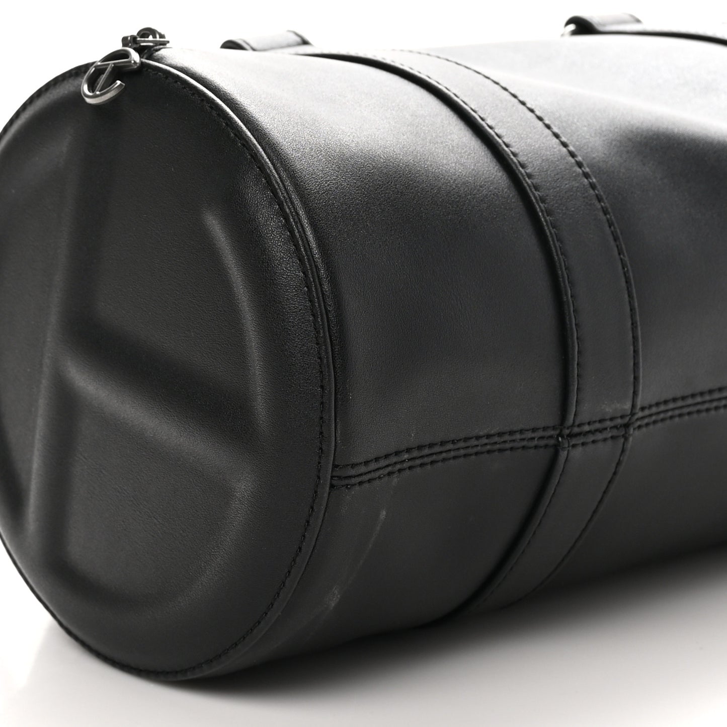 Vegan Leather Medium Duffle Black