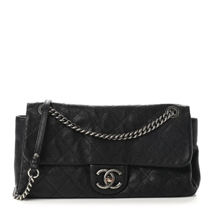 Chanel Caviar Quilted Medium Simply CC Flap Black 1 of 8