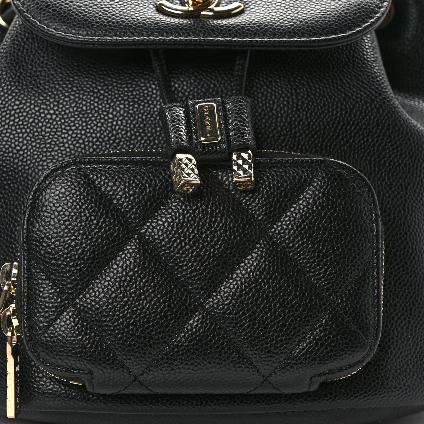 Caviar Quilted Mini Business Affinity Backpack Black