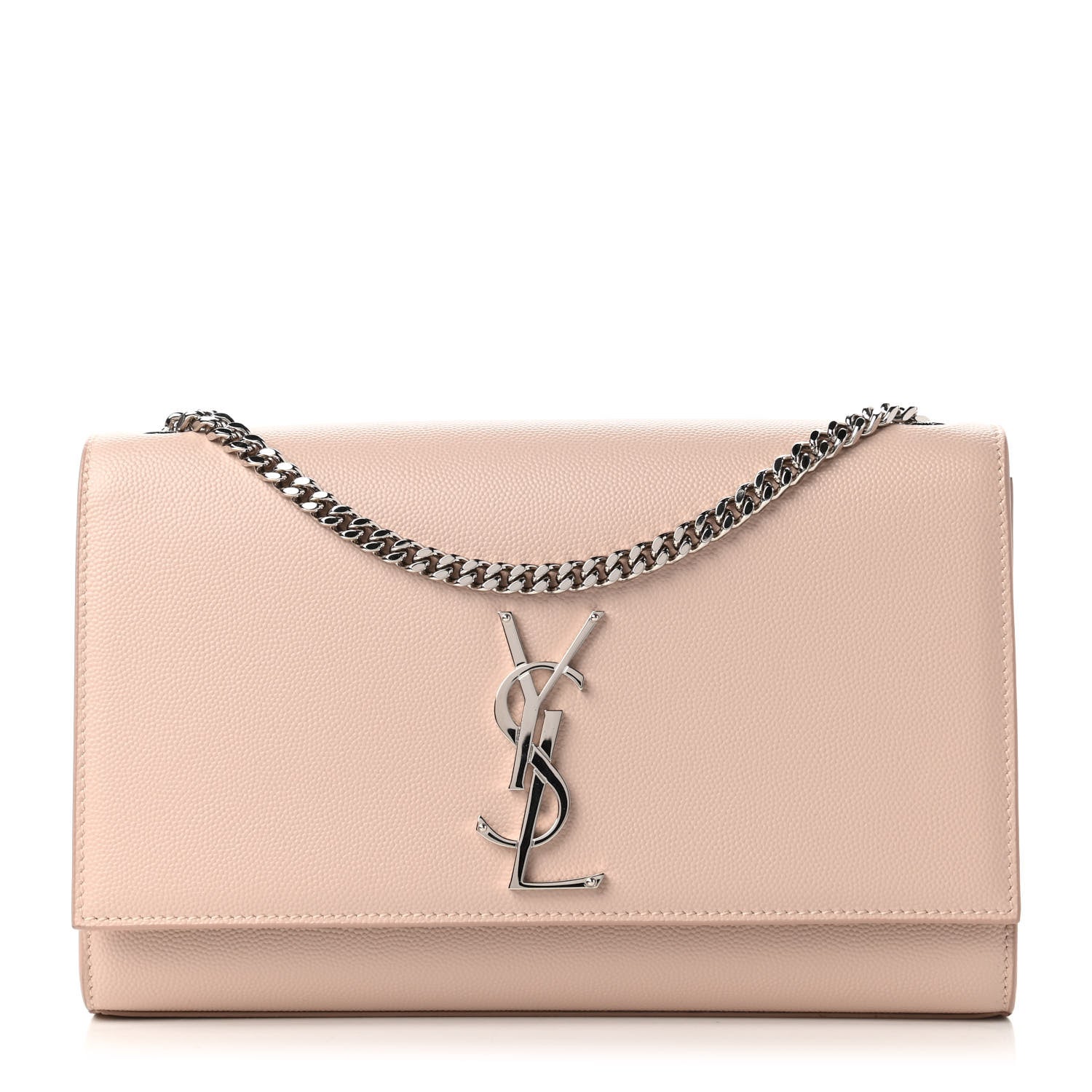 Saint Laurent Grain De Poudre Medium Classic Monogram Kate Satchel Marble Pink 1 of 11