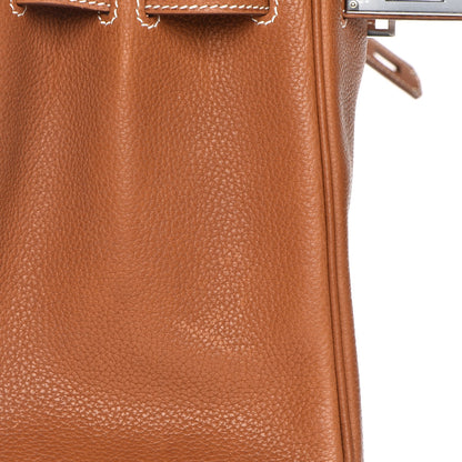 Hermes Natural Barenia Faubourg Birkin 30 Fauve 21 of 33