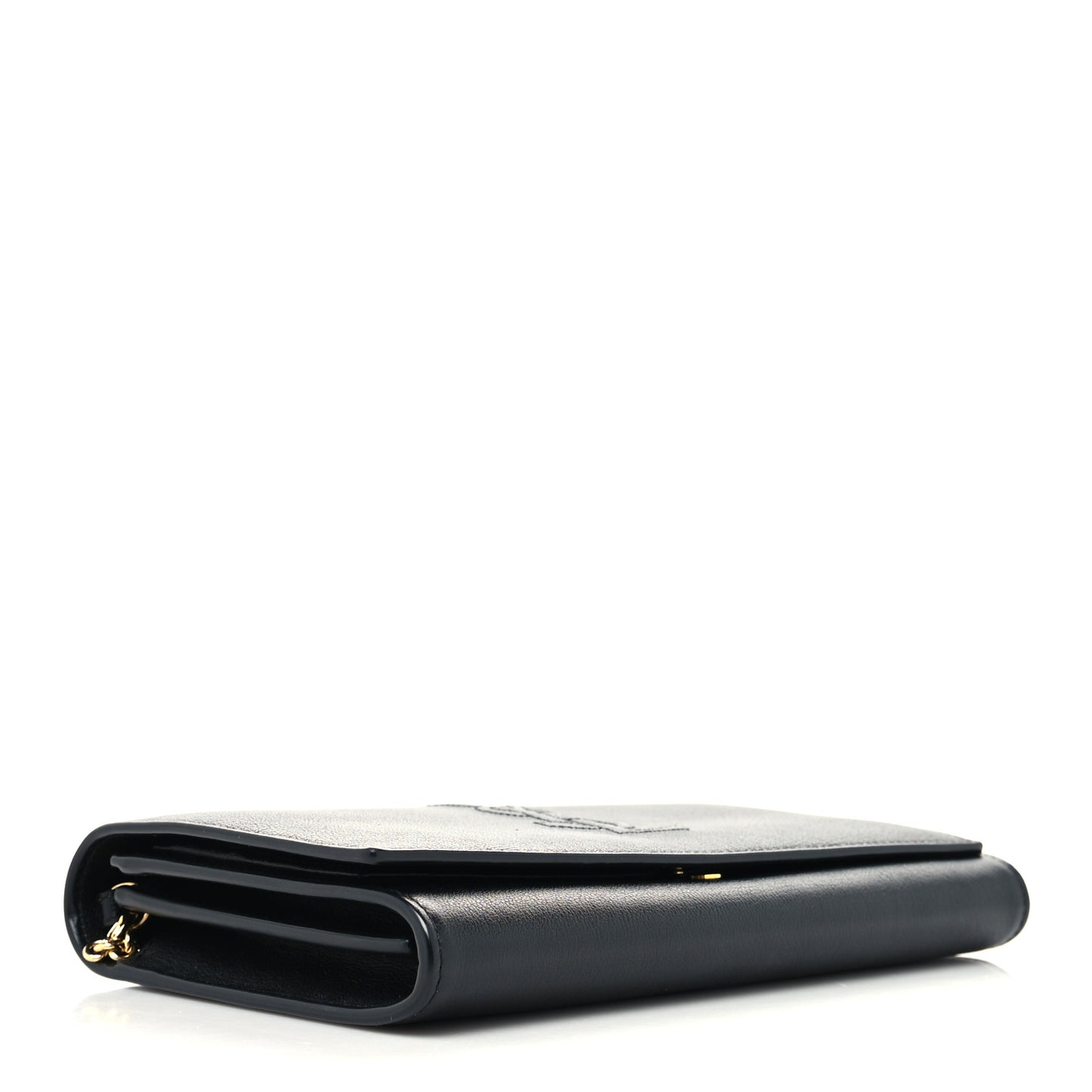 Calfskin Monogram Belle de Jour Chain Clutch Black